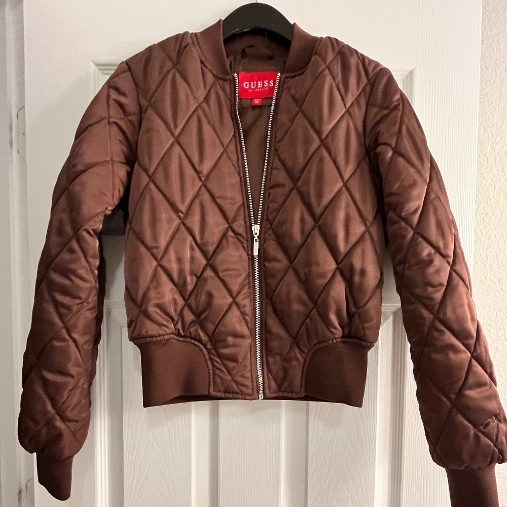 Quilted bomber jacket